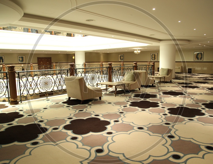 Interiors of a luxury hotel