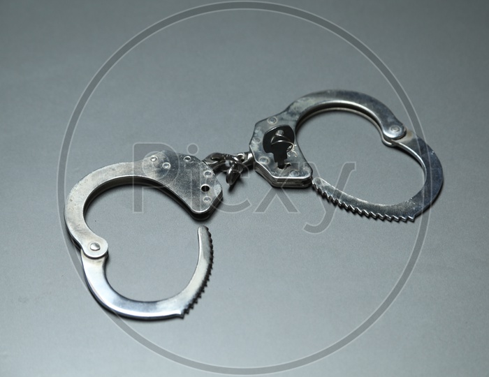 Hand Cuffs on a Table