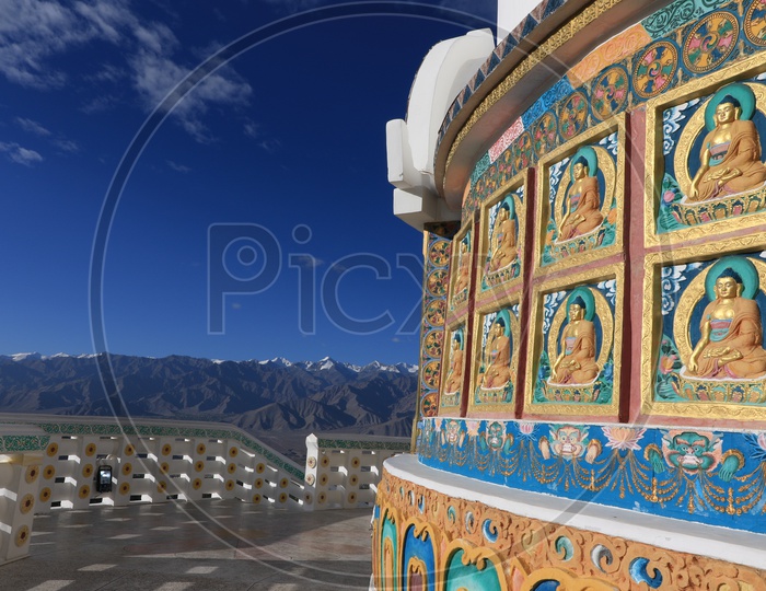 View at Shanti stupa, Leh