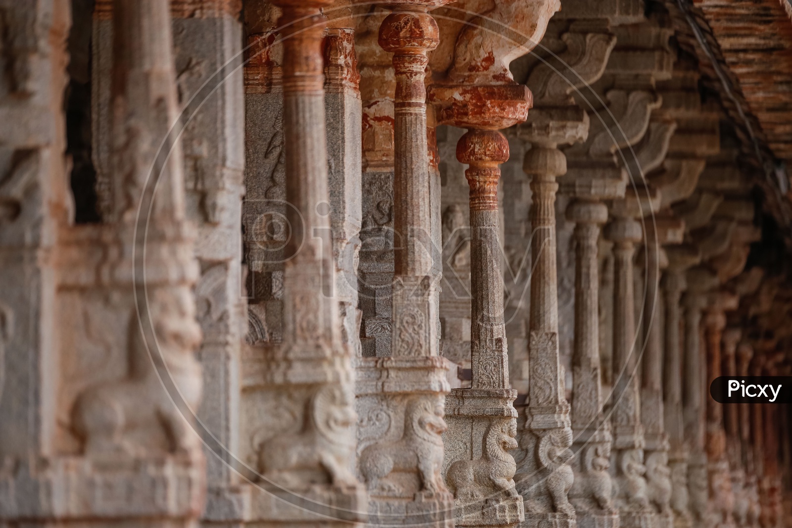 Hampi Temple pillars
