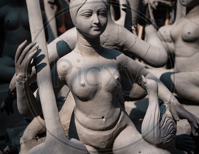 Making of Durga ma Idol - Indian Goddess