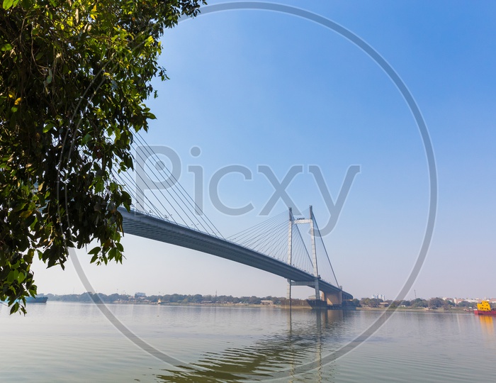 Beautiful view of Howrah bridge In Kolkata