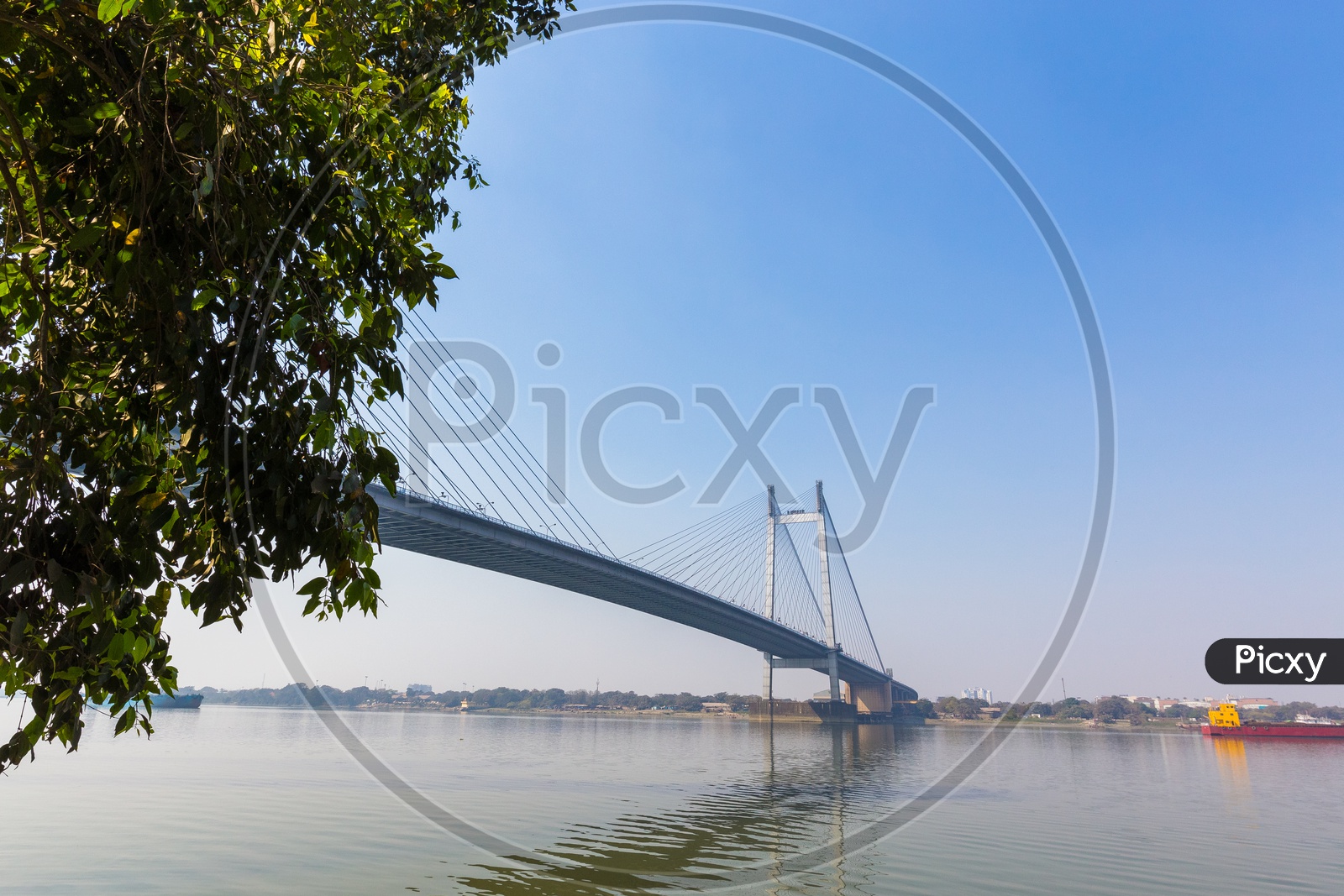 Beautiful view of Howrah bridge In Kolkata