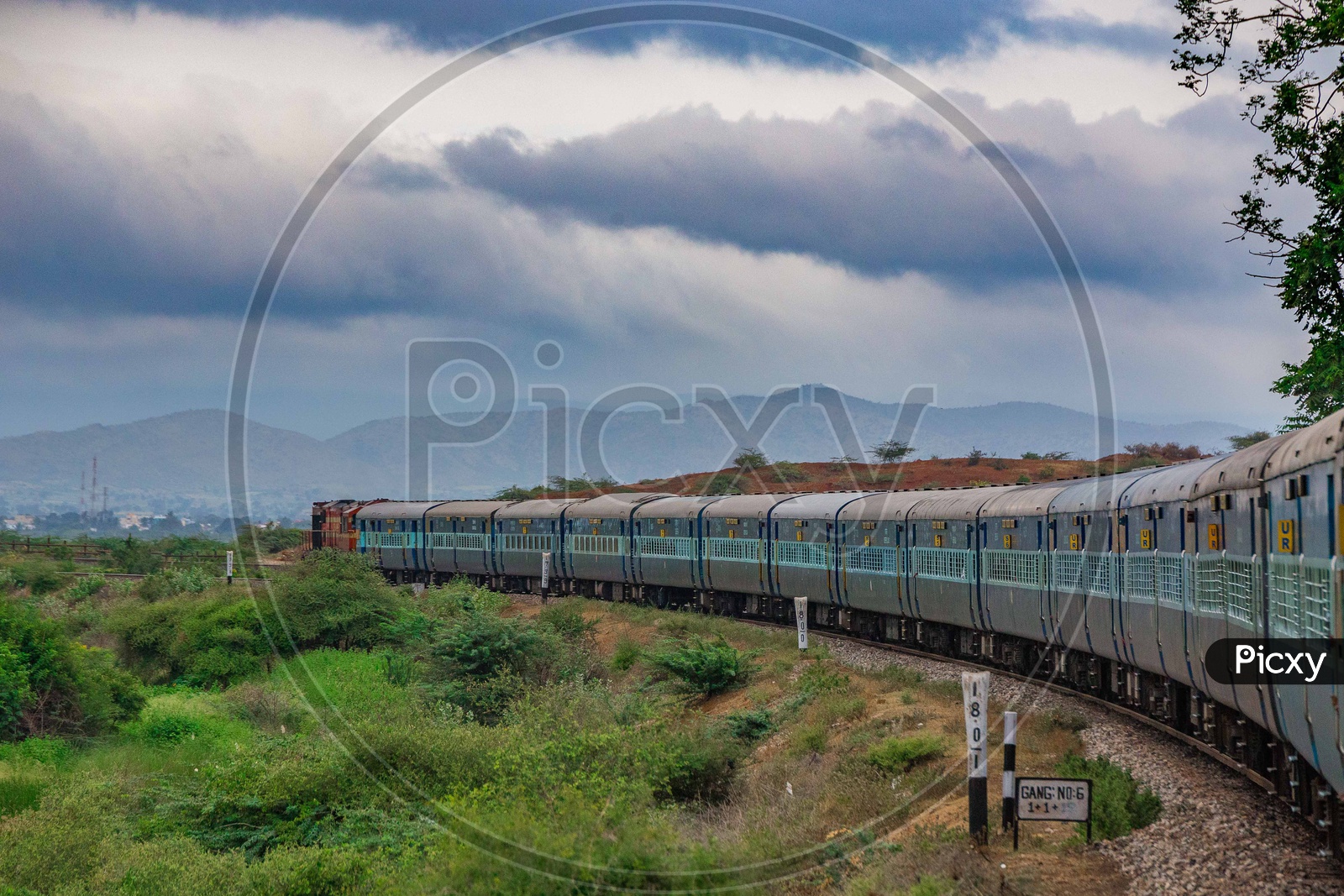 A passengers train in Hampi
