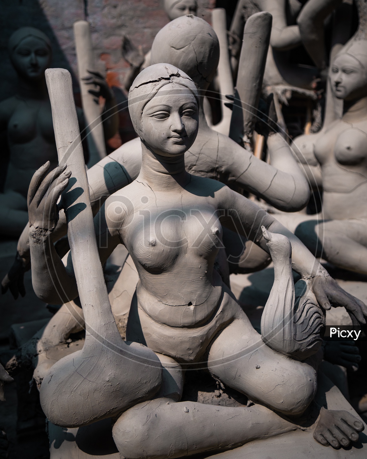Making of Durga ma Idol - Indian Goddess