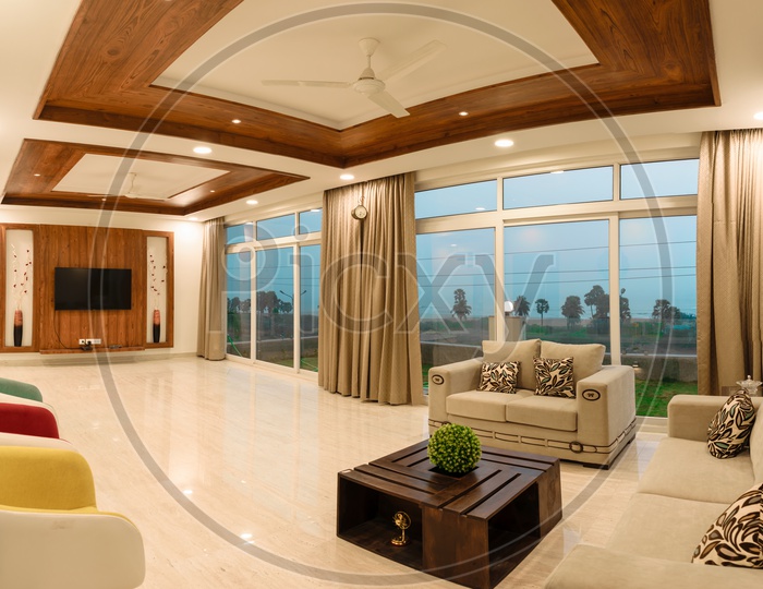 Living Room Interiors of a Luxury Home