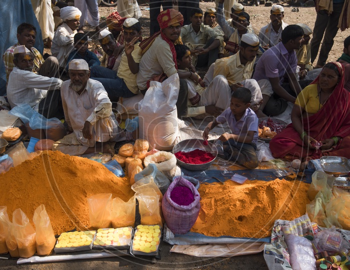 Street Vendors Selling Turmeric