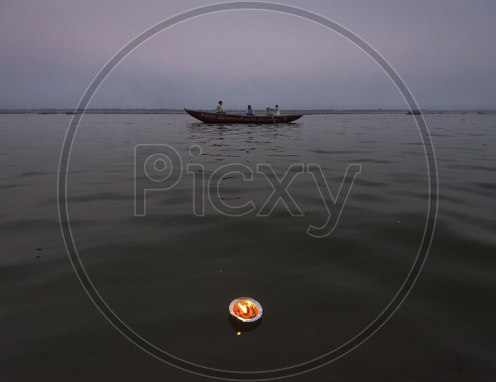 Tourist Boat in Ganga River, Varanasi