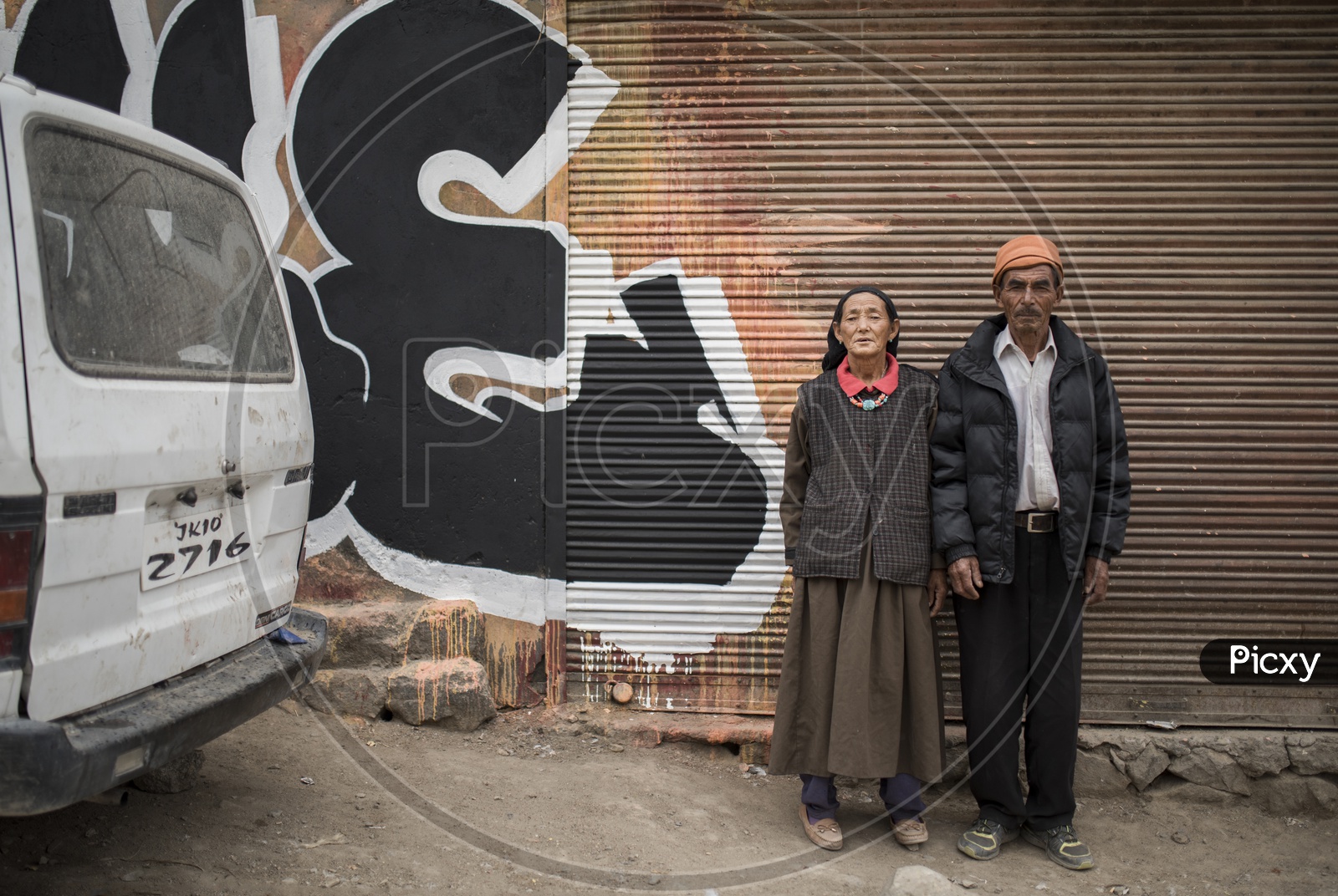 Portrait of Kashmiri Old Couple