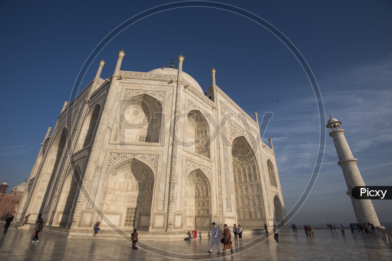 Side view of beautiful Taj Mahal