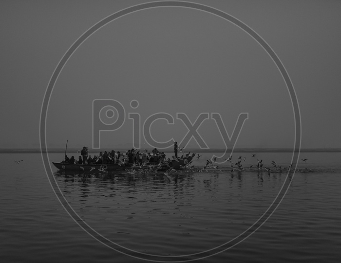 Tourist Boats in Ganga River, Varanasi