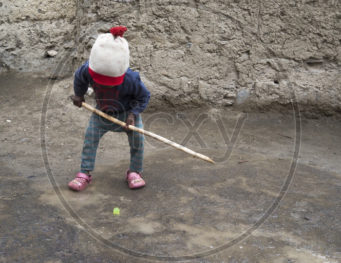 Kashmiri Kid Playing