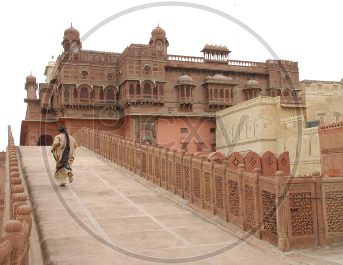 Low angle view of Junagarh fort architecture