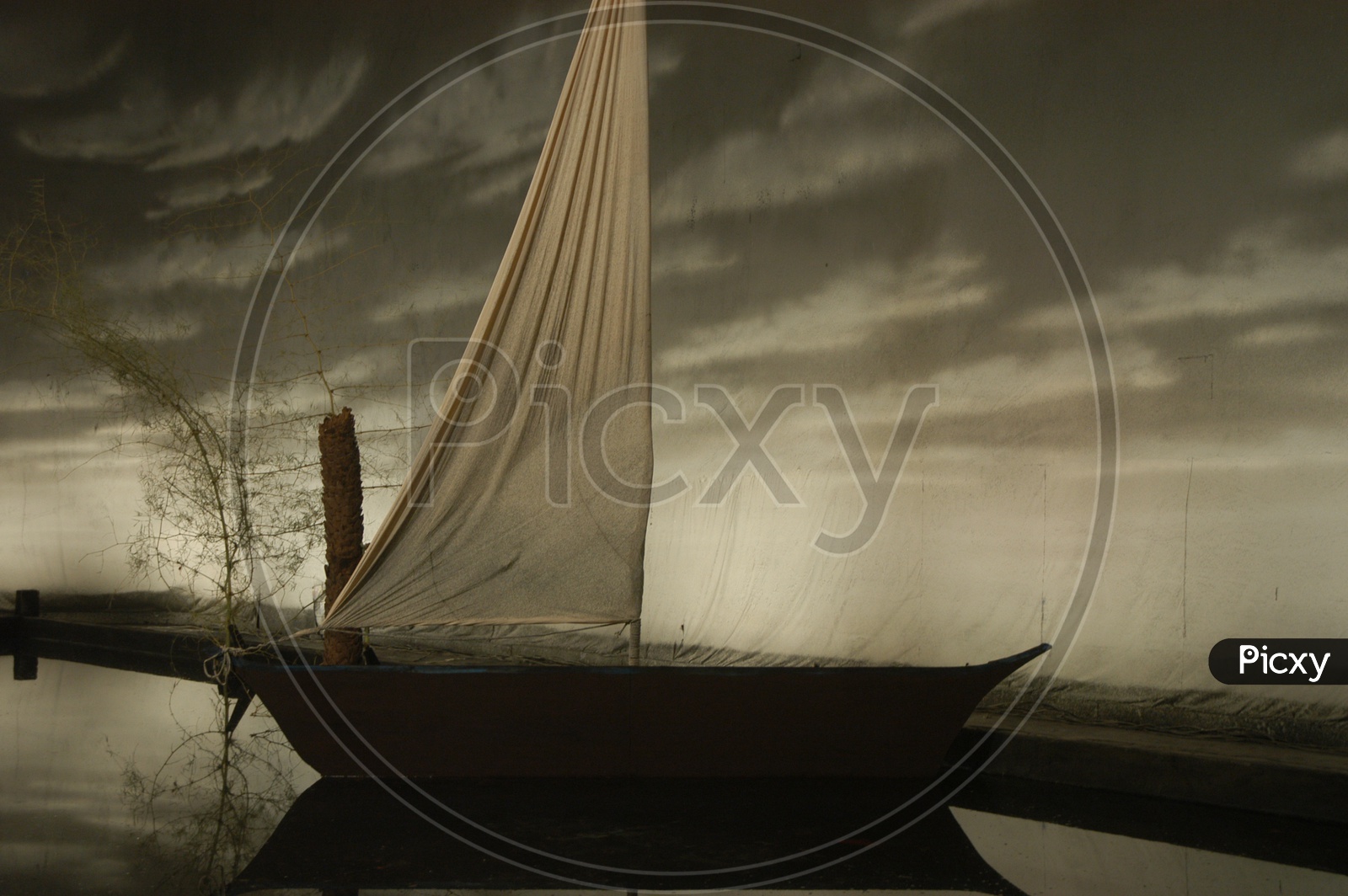Picture of a sail boat painting