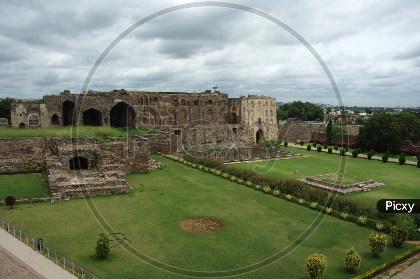 Landscape view of Beautiful Golkonda Fort in Hyderabad