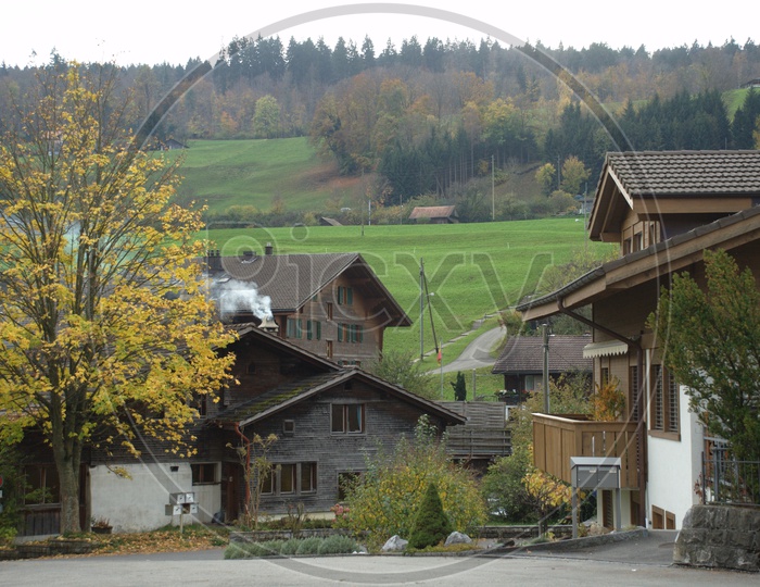 Wood Houses In Switzerland