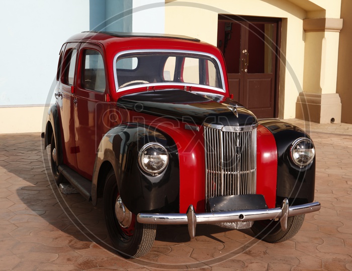 A Vintage Car For Display
