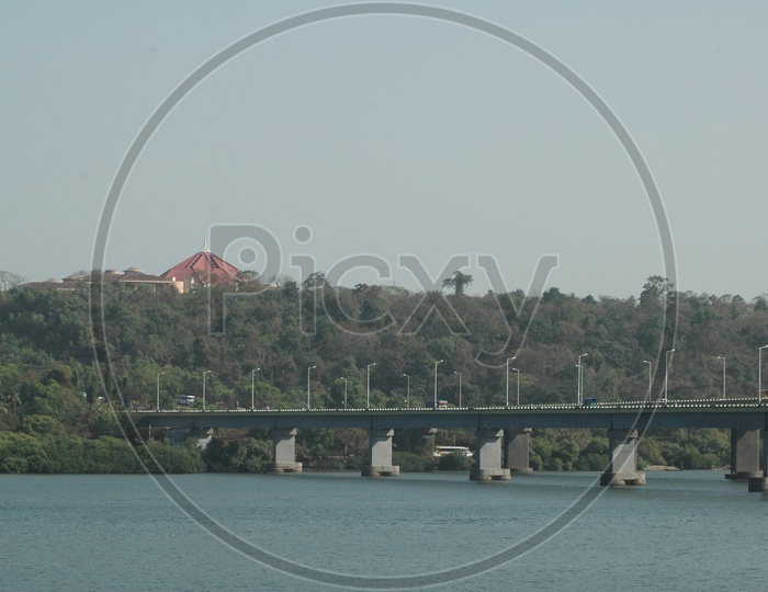 Mandovi bridges over the Mandovi River