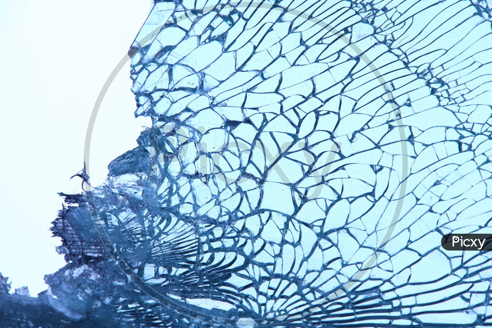 Breaking Glass Texture. Broken Glass.