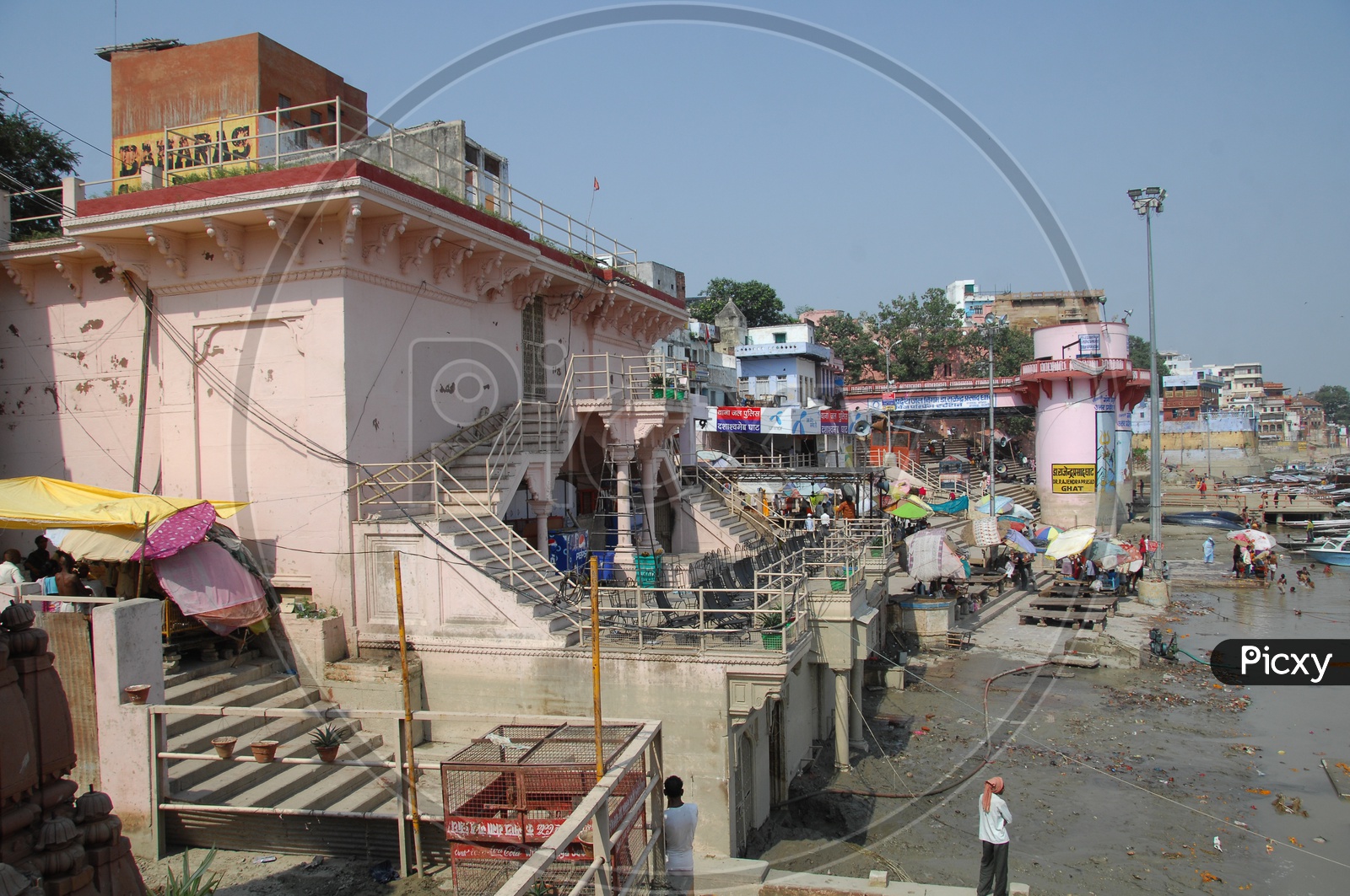 View at Varanasi Ghats
