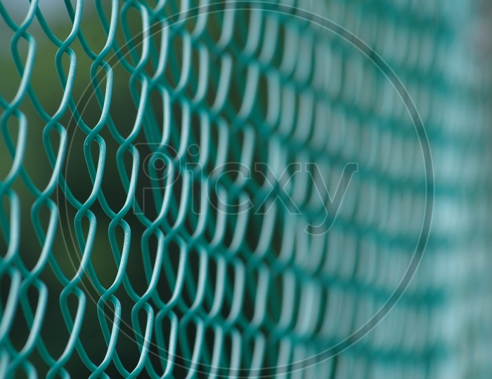 A metal wire fencing