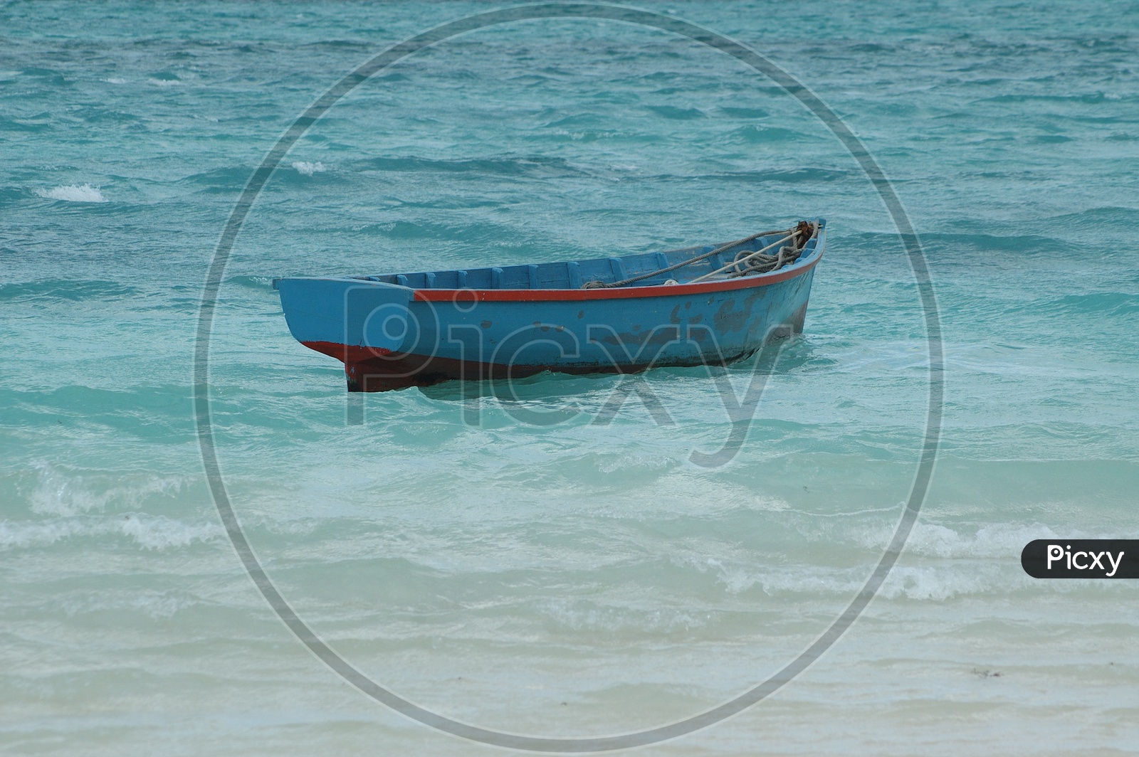 Fisherman Sailing Boats In  a Sea