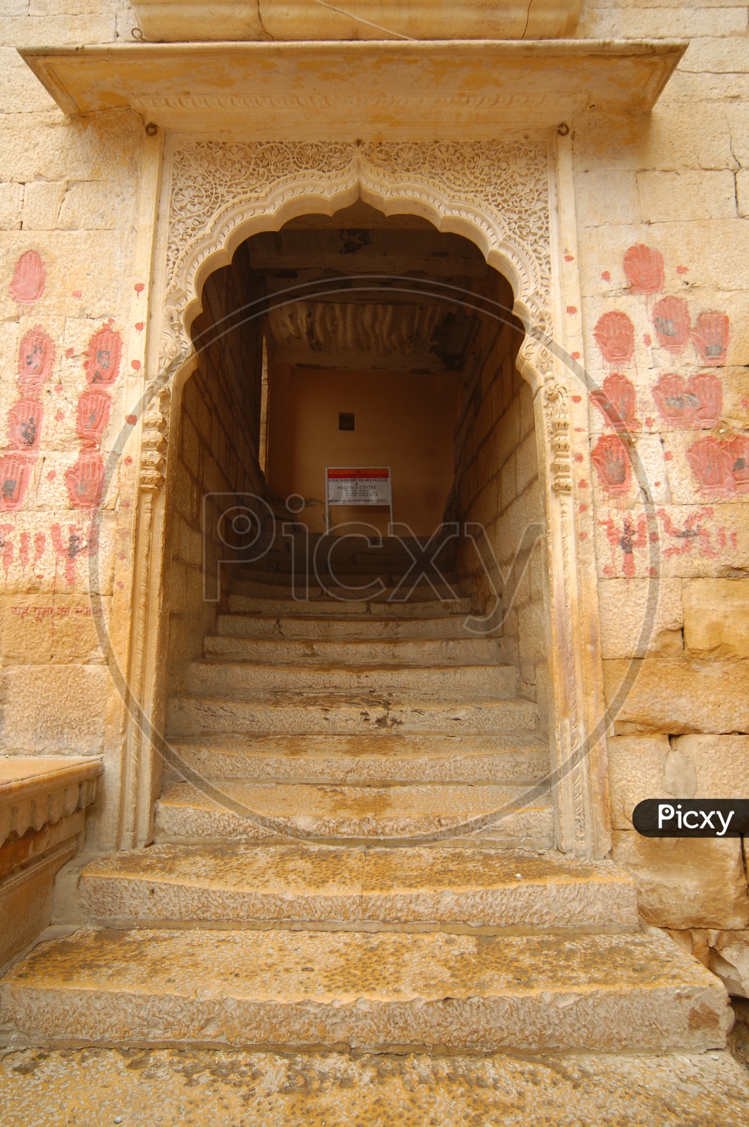 Stairs at Jaisalmer Fort Palace architecture