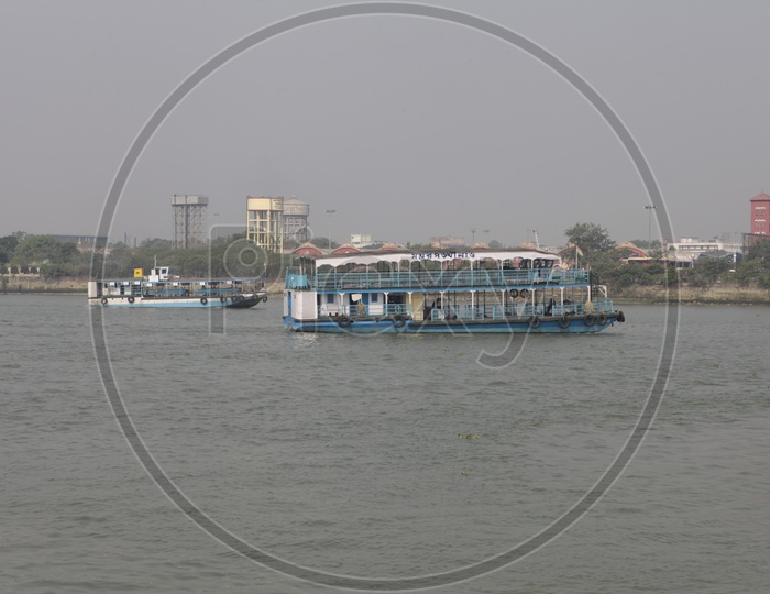 Boats sailing in Kolkata