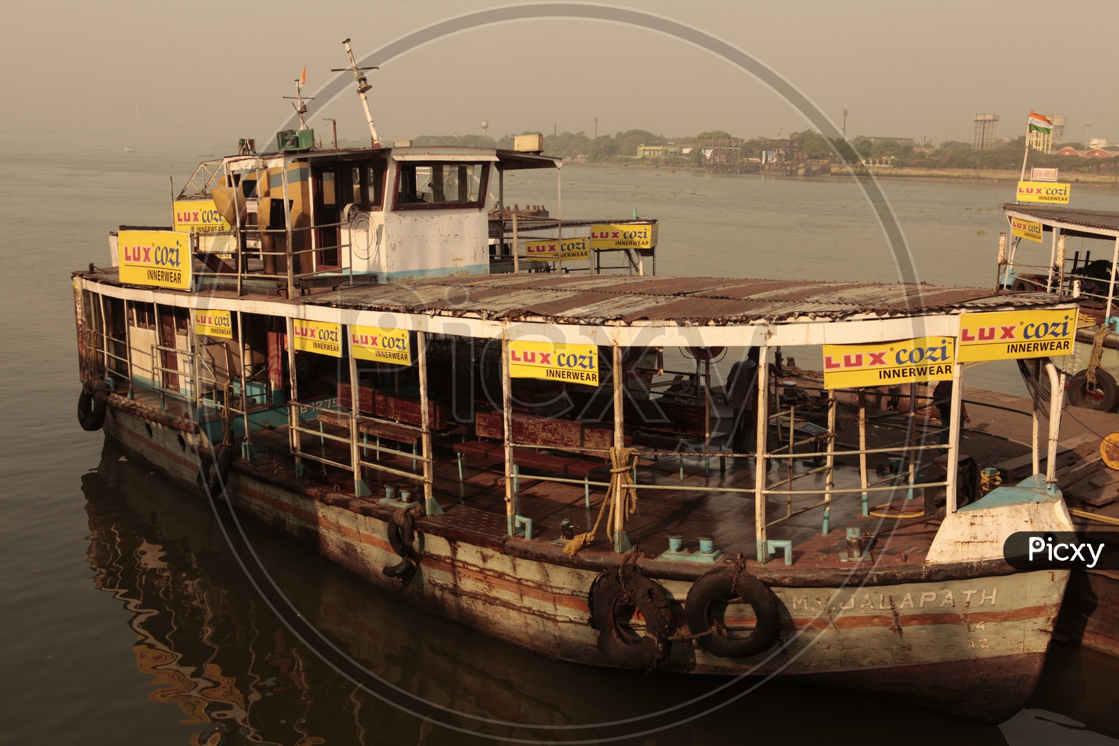 Ferry Boat alongside the Hooghly River