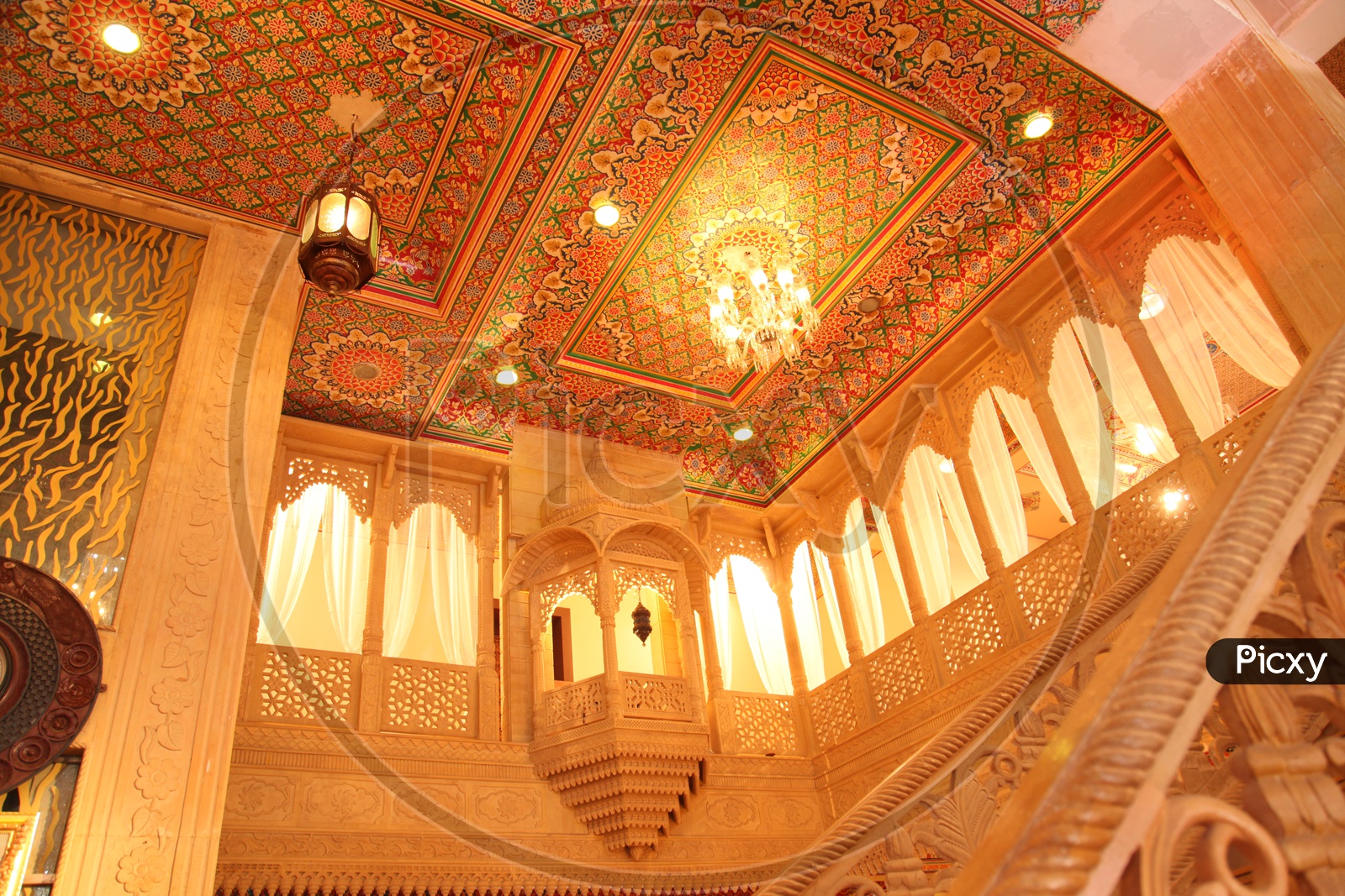 Interior design of a palace