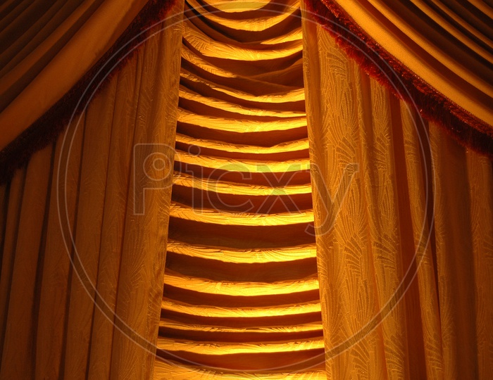 Abstract Color Cloth Texture -Door Curtains
