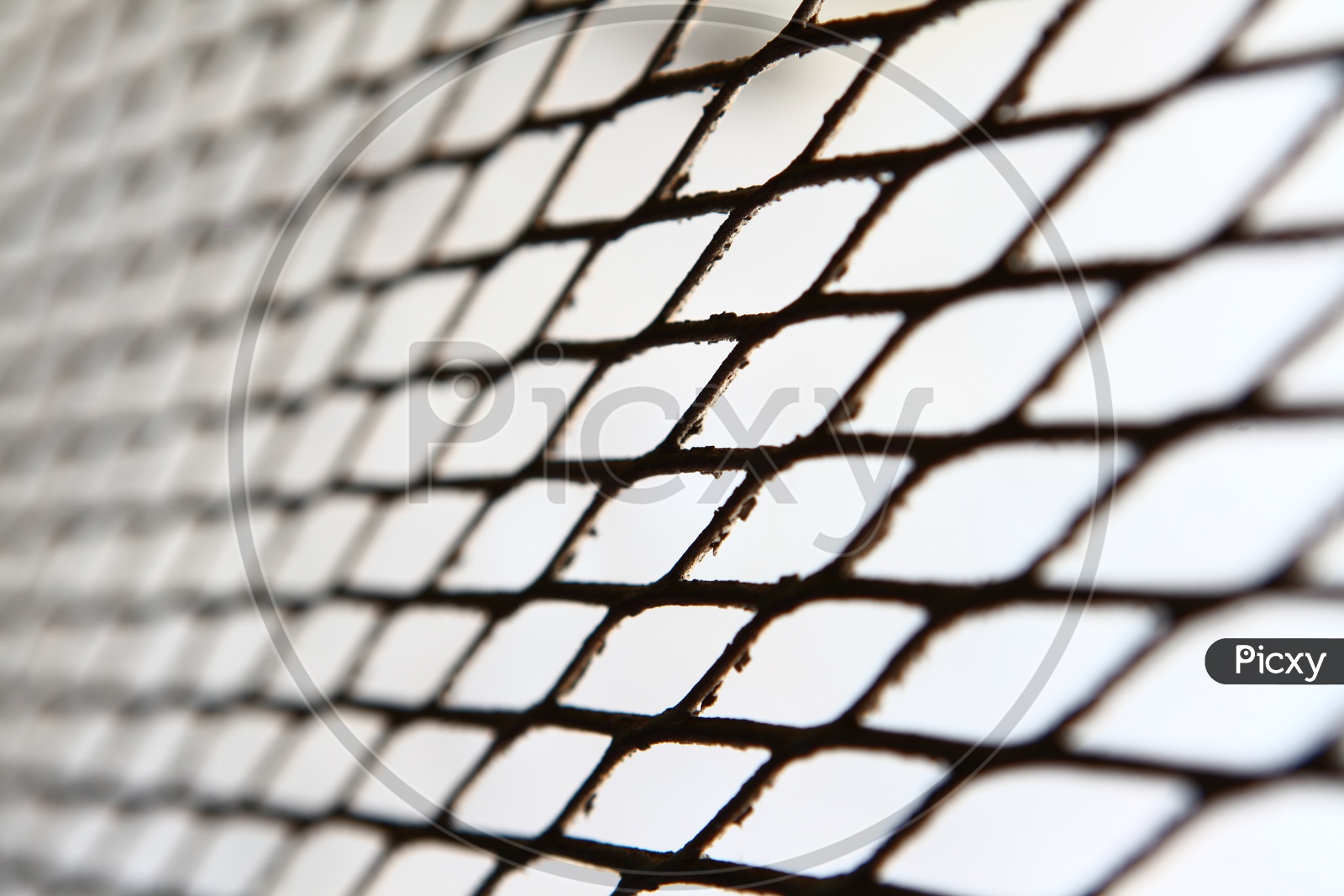 A metal wire fencing