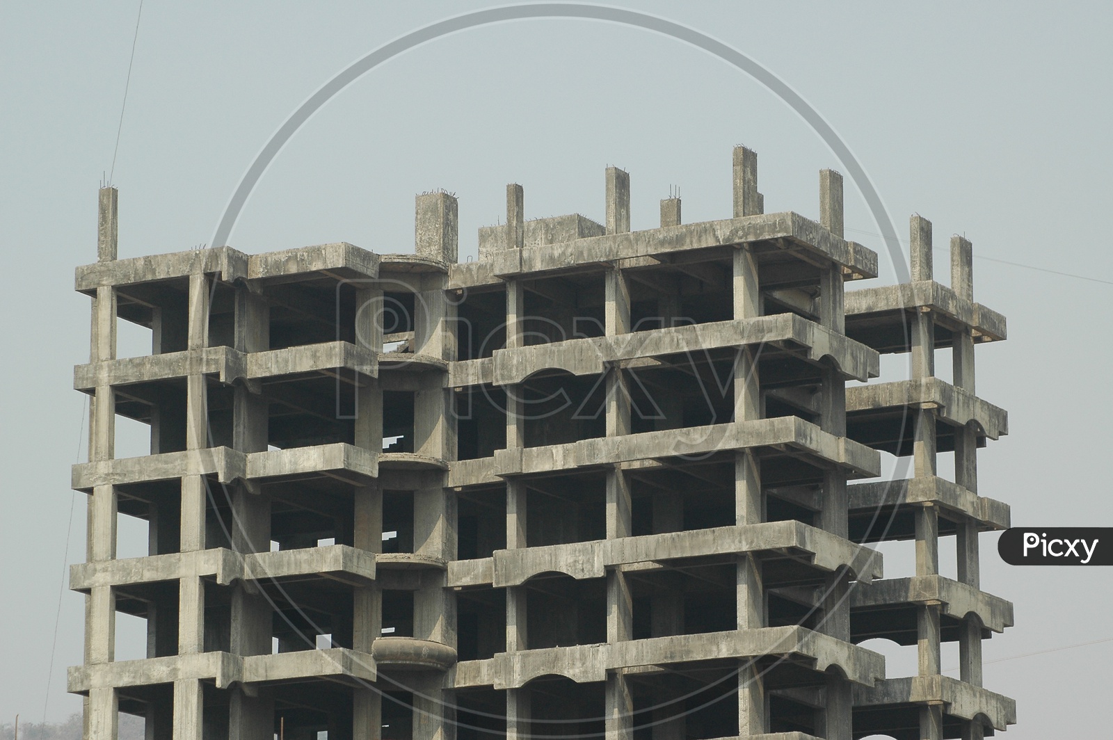 A high rise building under construction