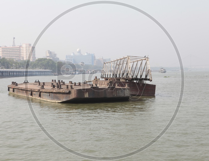 Landing Craft Mechanized on the Hooghly River