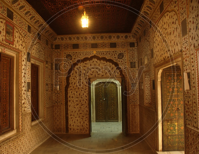 Interior of Junagarh fort architecture