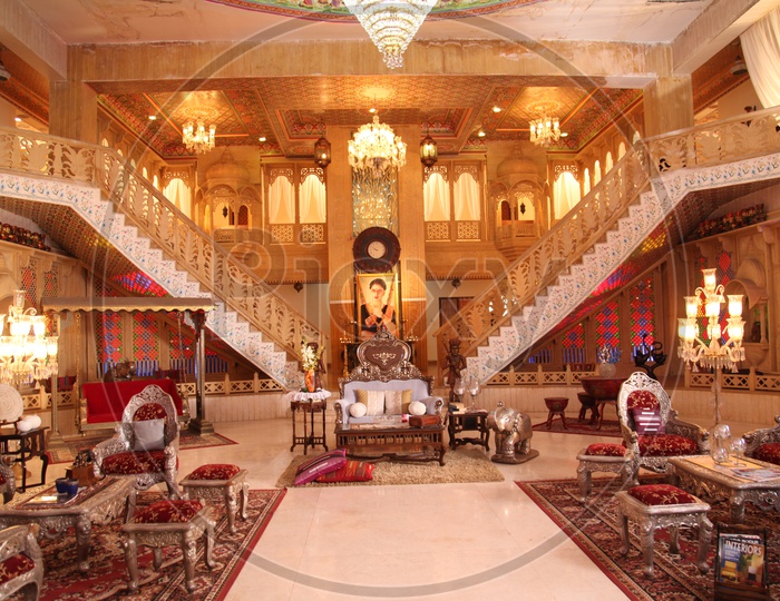 Interior design of a palace