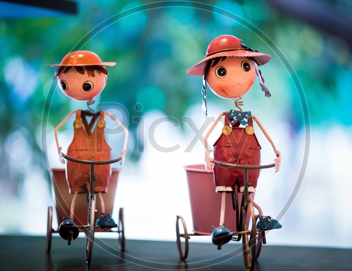 Toys on a Bicycle  Miniature Toys