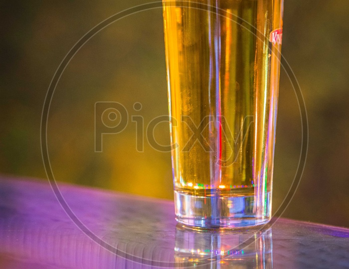 Beer In a Glass on a Table
