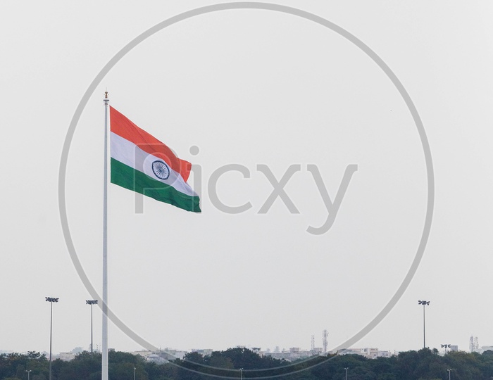 Indian National Flag at tank bund