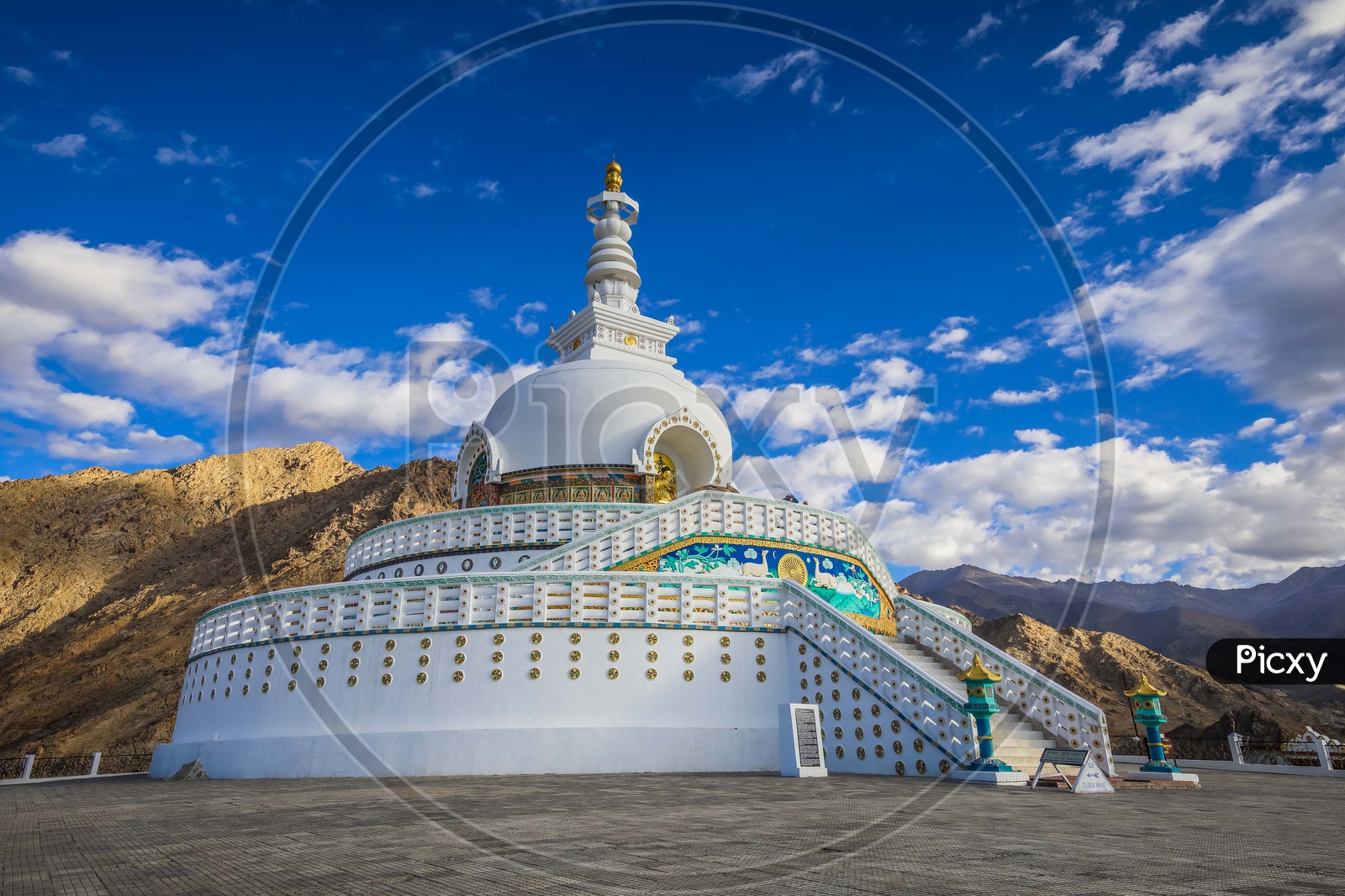 Landscape of Shanti Stupa