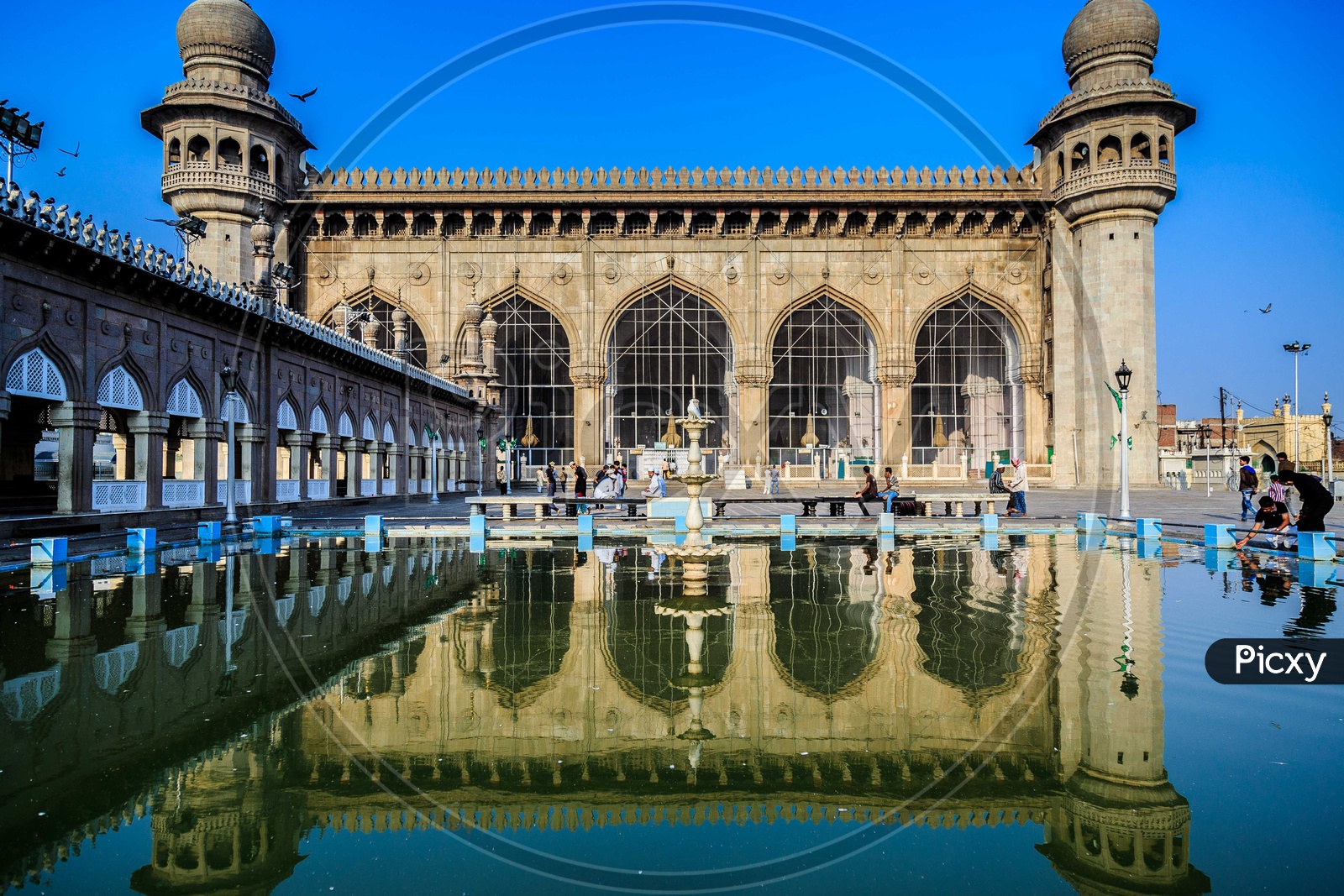 Reflection of Mecca Masjid