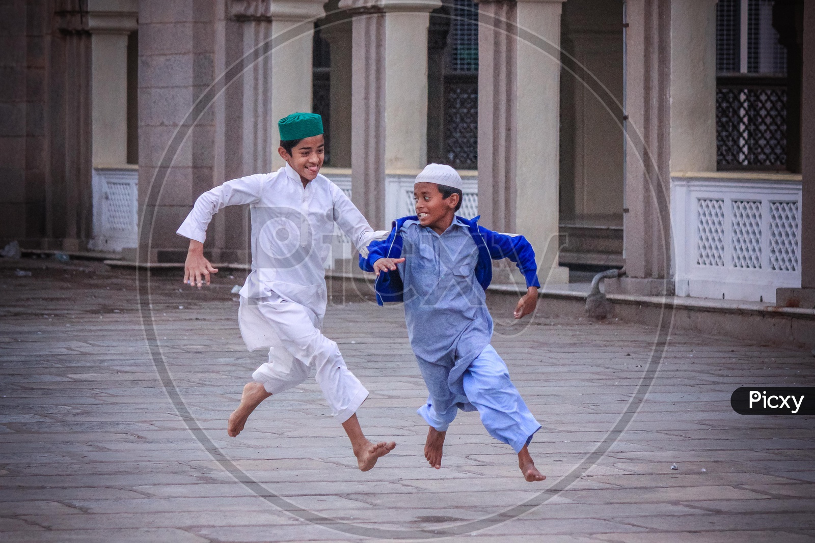 Muslim Kids playing