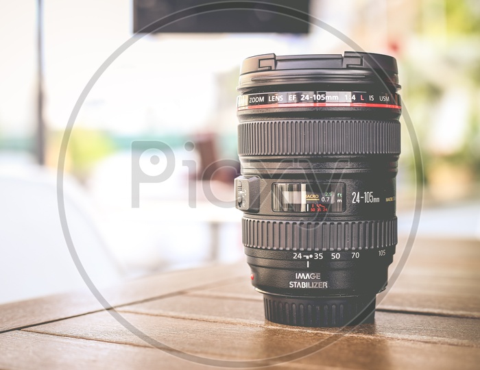 Camera Lens, Canon EOS 24-105 F4 IS USM Lens