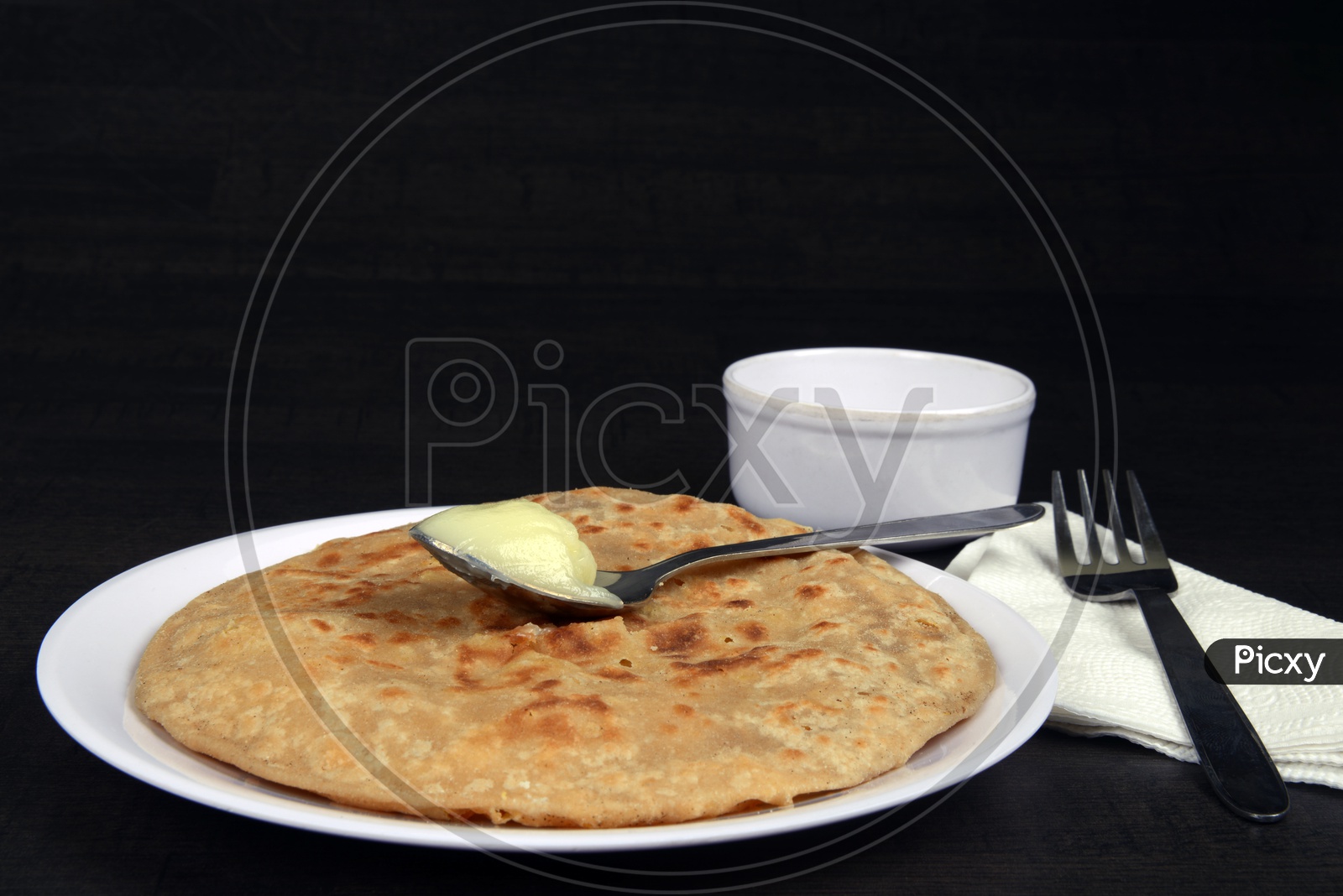 Image of Puran poli with pure ghee, a Maharashtrian popular food