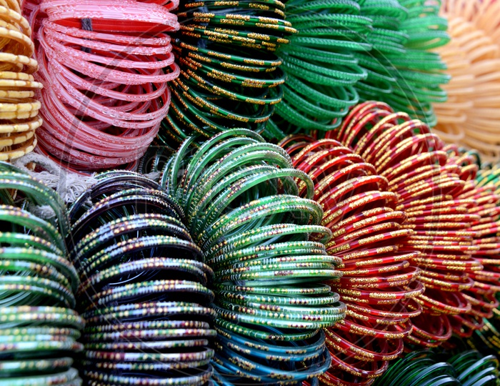 Colorful Glass Bangles, Indian ornaments