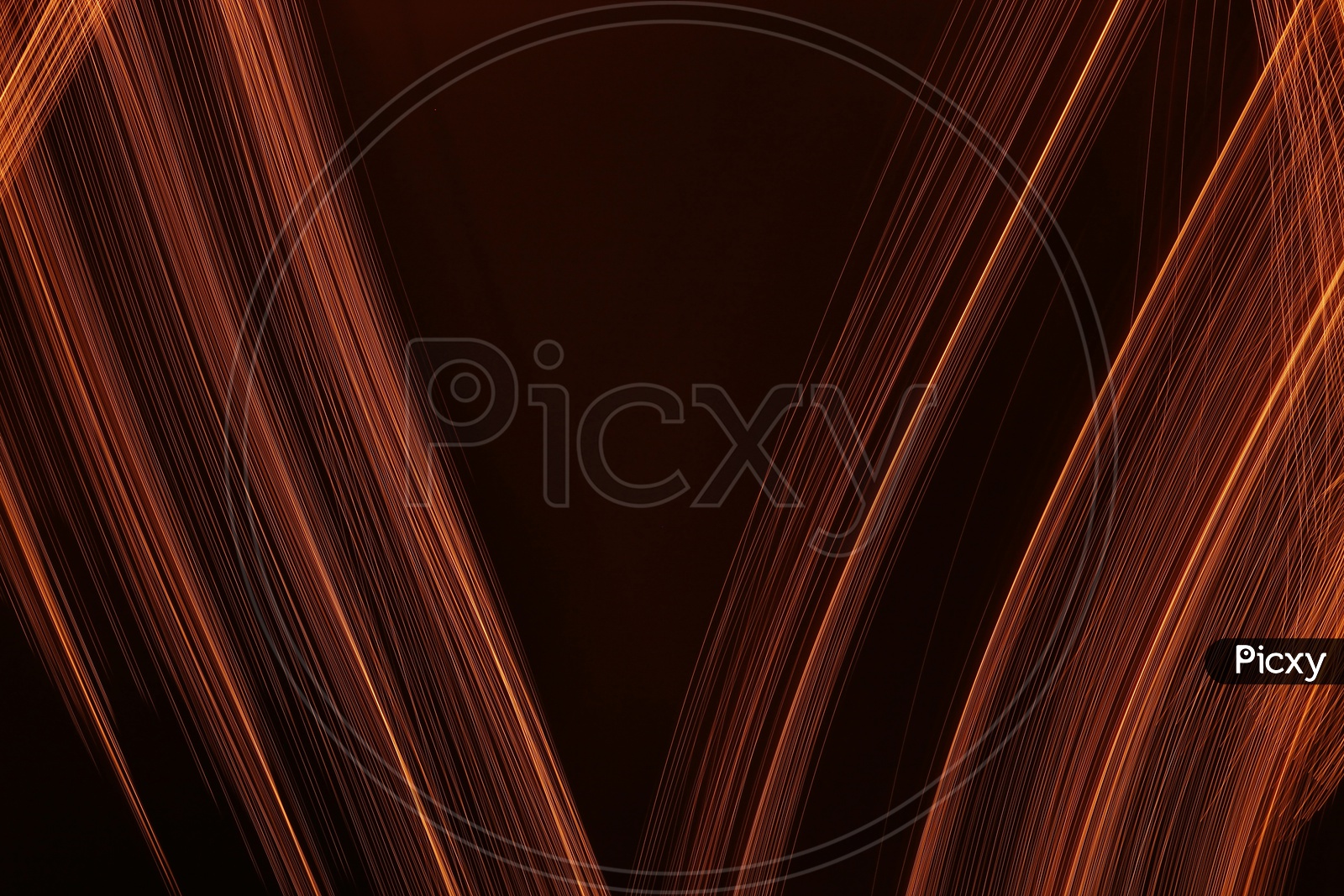 Abstract light trail pattern lines with black background