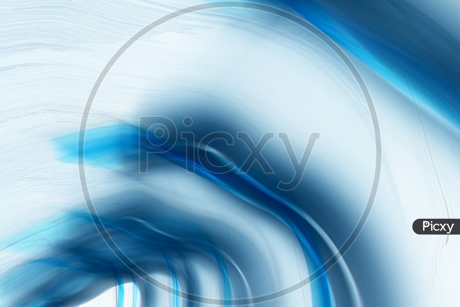 Abstract Blue Light Painting