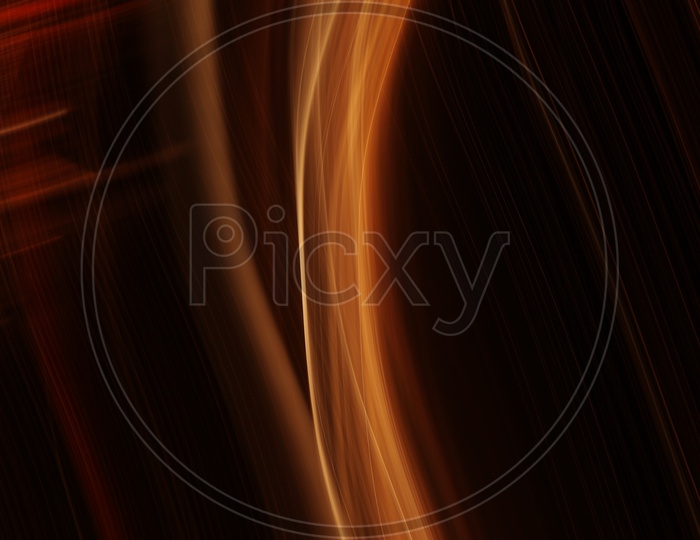 Abstract blurred light trail pattern with black background