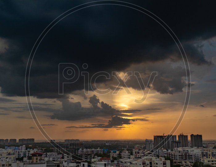 Sunset in Hyderabad
