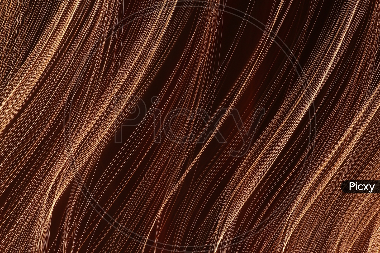 Abstract of light trail pattern with black background